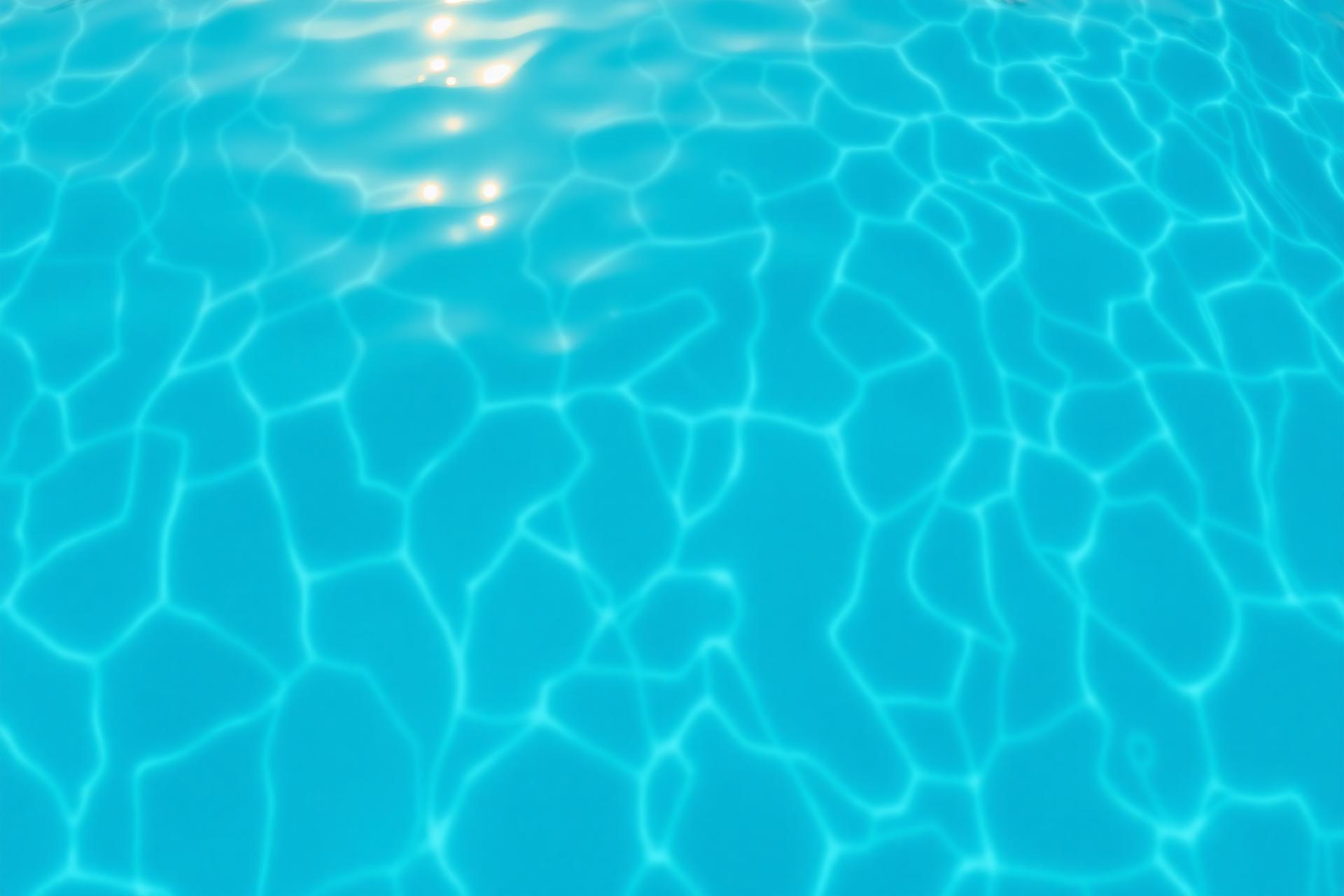 Sparkling clear pool water